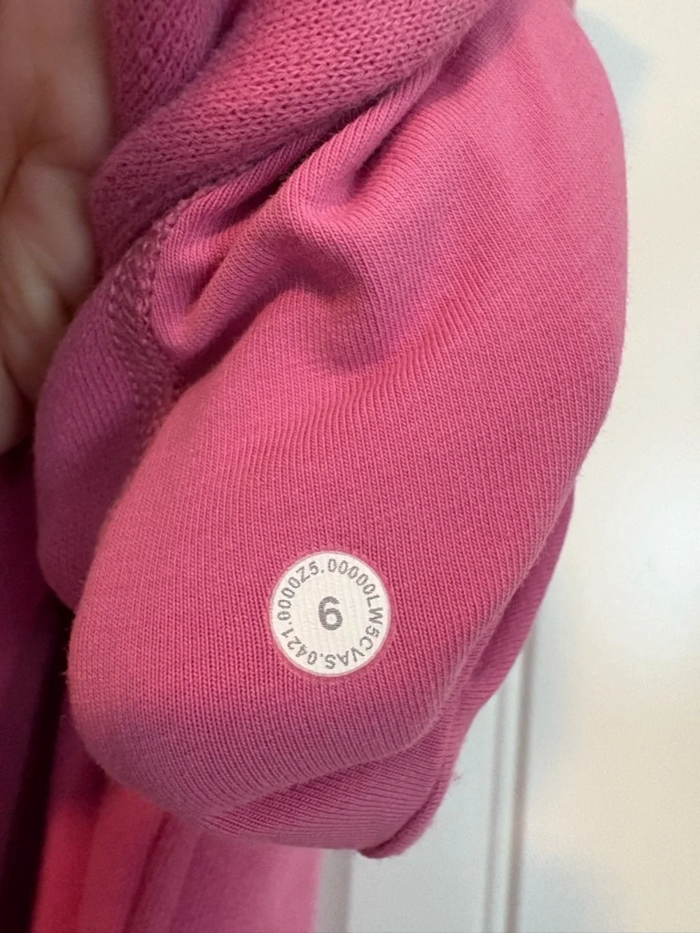 Lululemon Scuba High-Rise French Terry Jogger Pink Blossom size 6